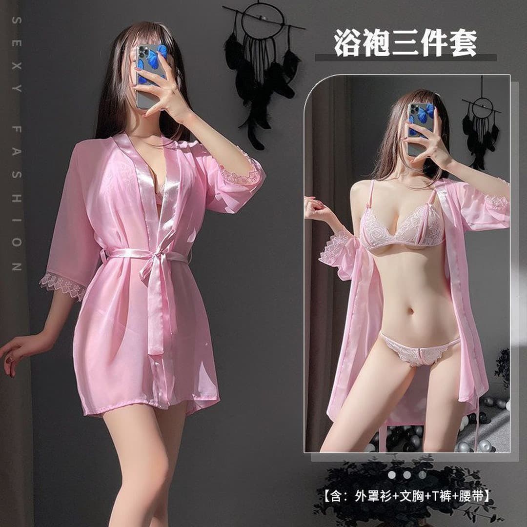 Midnight Veil Lingerie Trio - Preview Angle 3