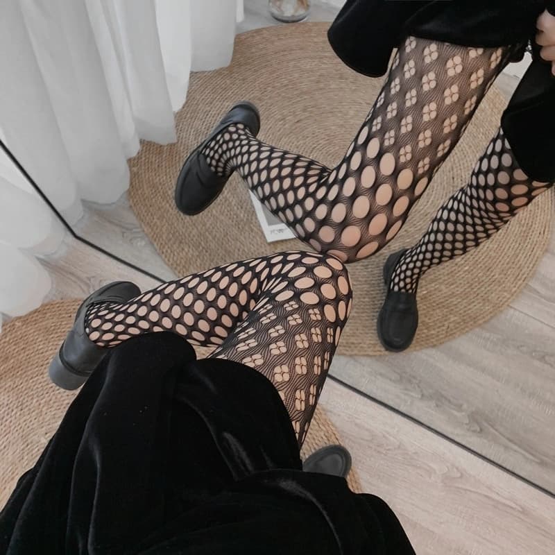 Midnight Dot Stockings - Preview Angle 2