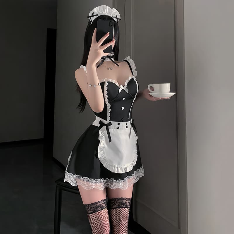 Classic Lace Maid Lingerie Dress
