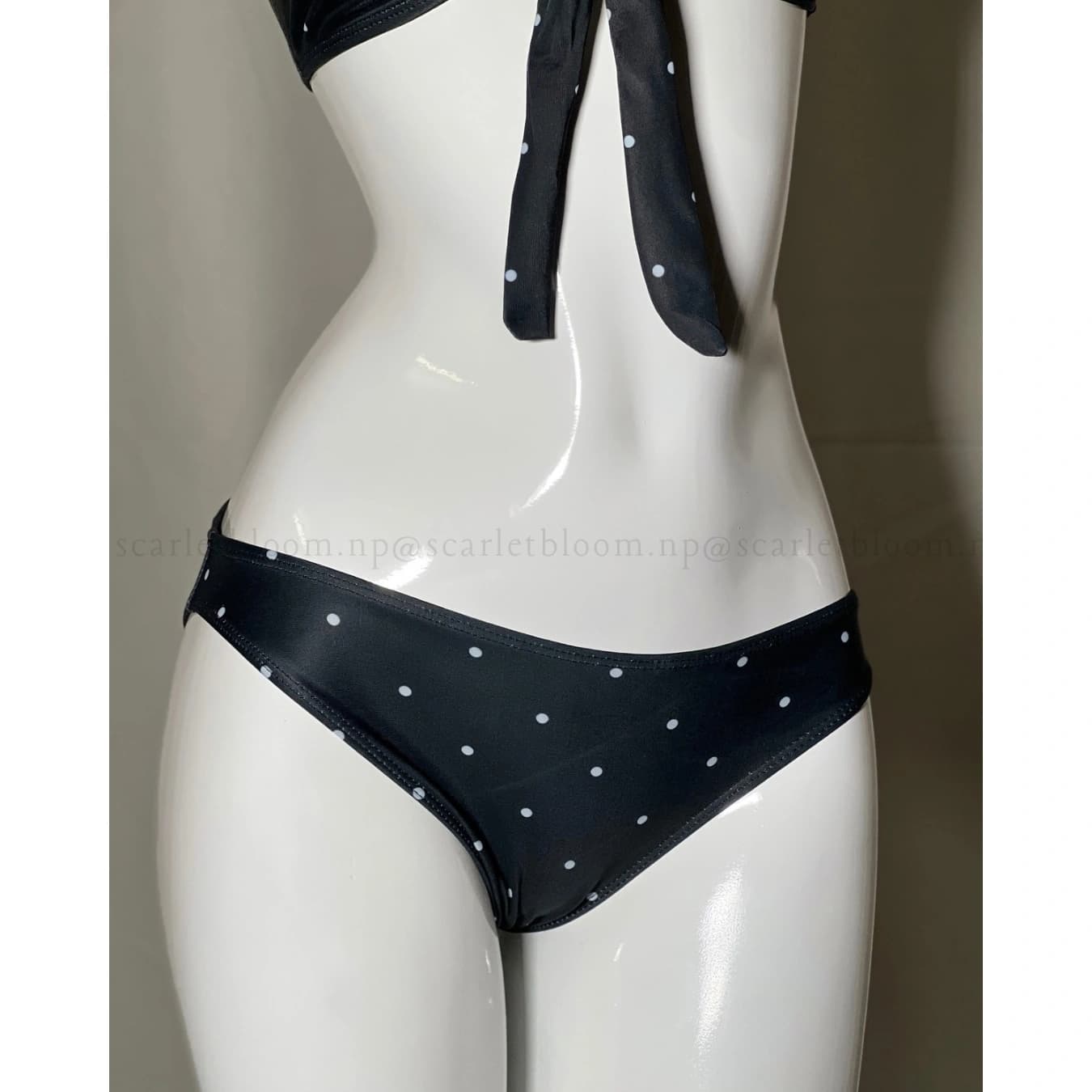 Polka Front-Tie Bikini - Preview Angle 2
