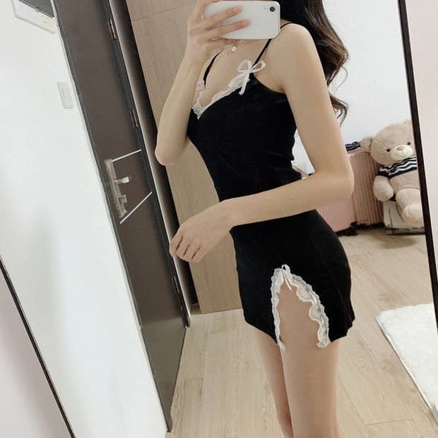 Lace Trim Nightdress