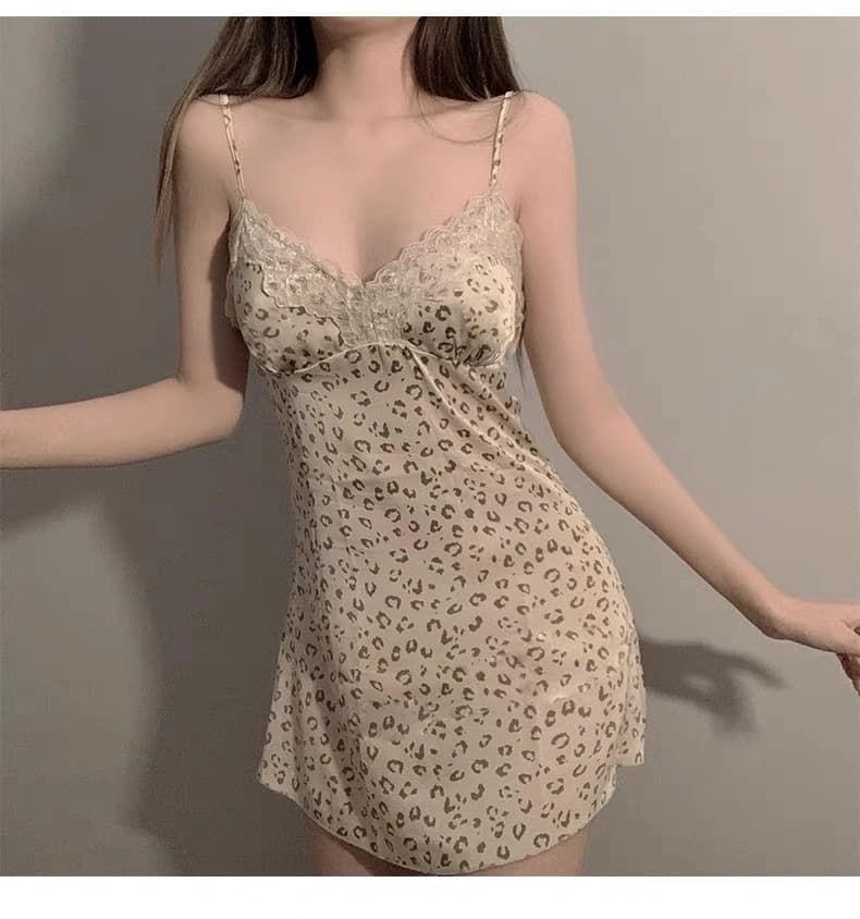 Leopard Print Nightdress - Preview Angle 4