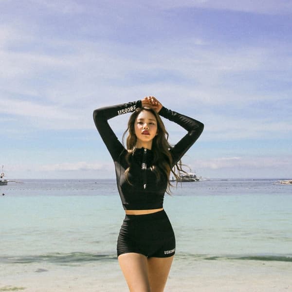 Long Sleeve Swimwear Set - Preview Angle 2