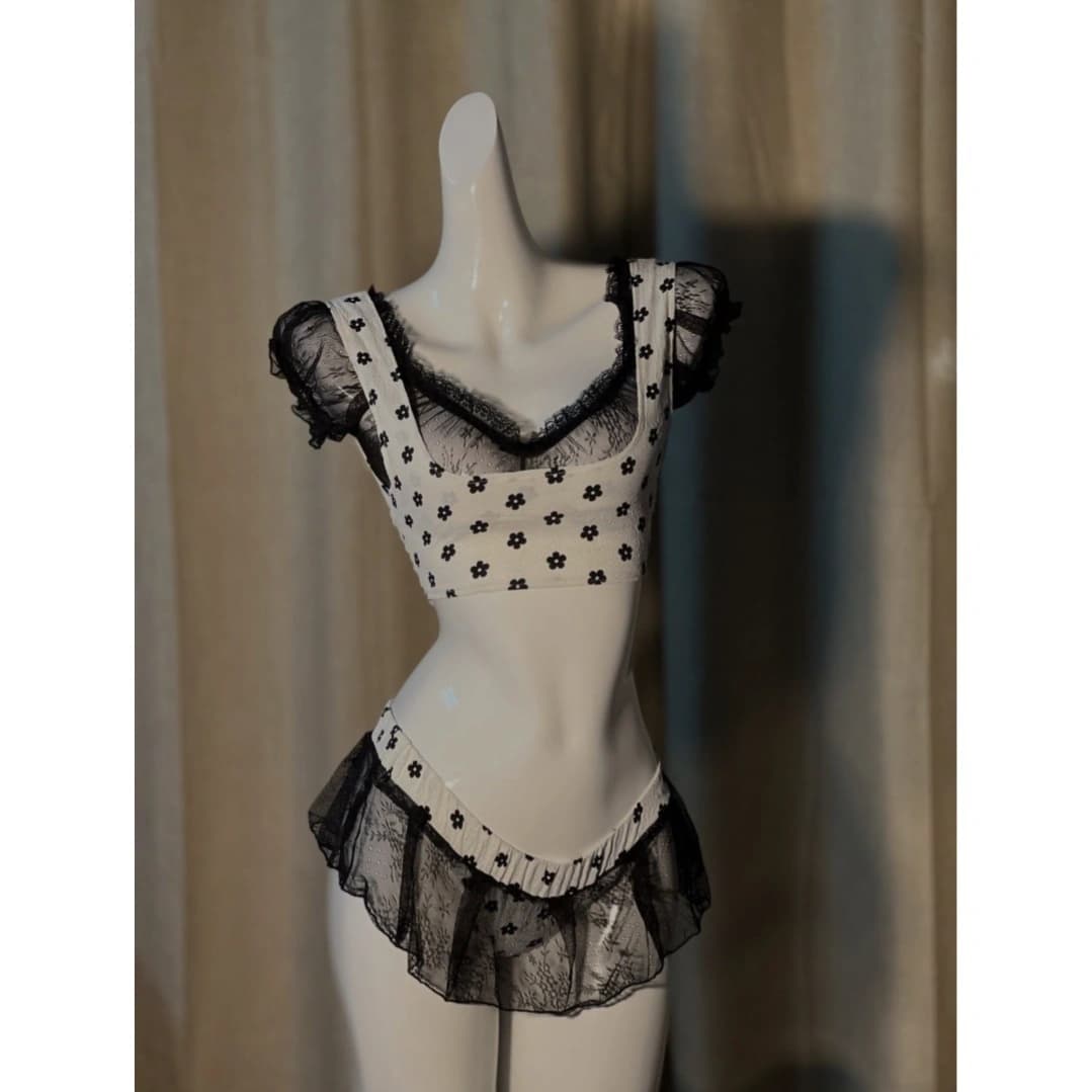 Maid-Inspired Lace Set