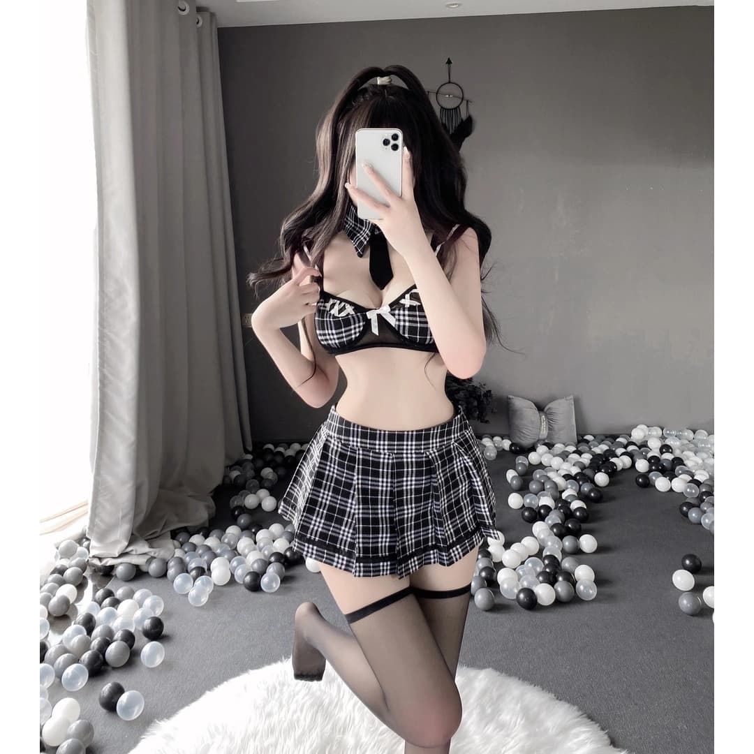 Plaid Chic Skirt Set